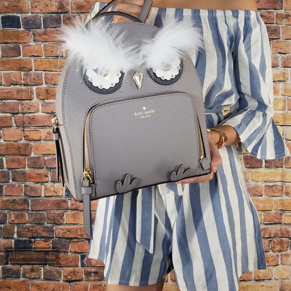 🔽 Kate Spade Star bright OWL backpack Toni Bag - Picture 4 of 8